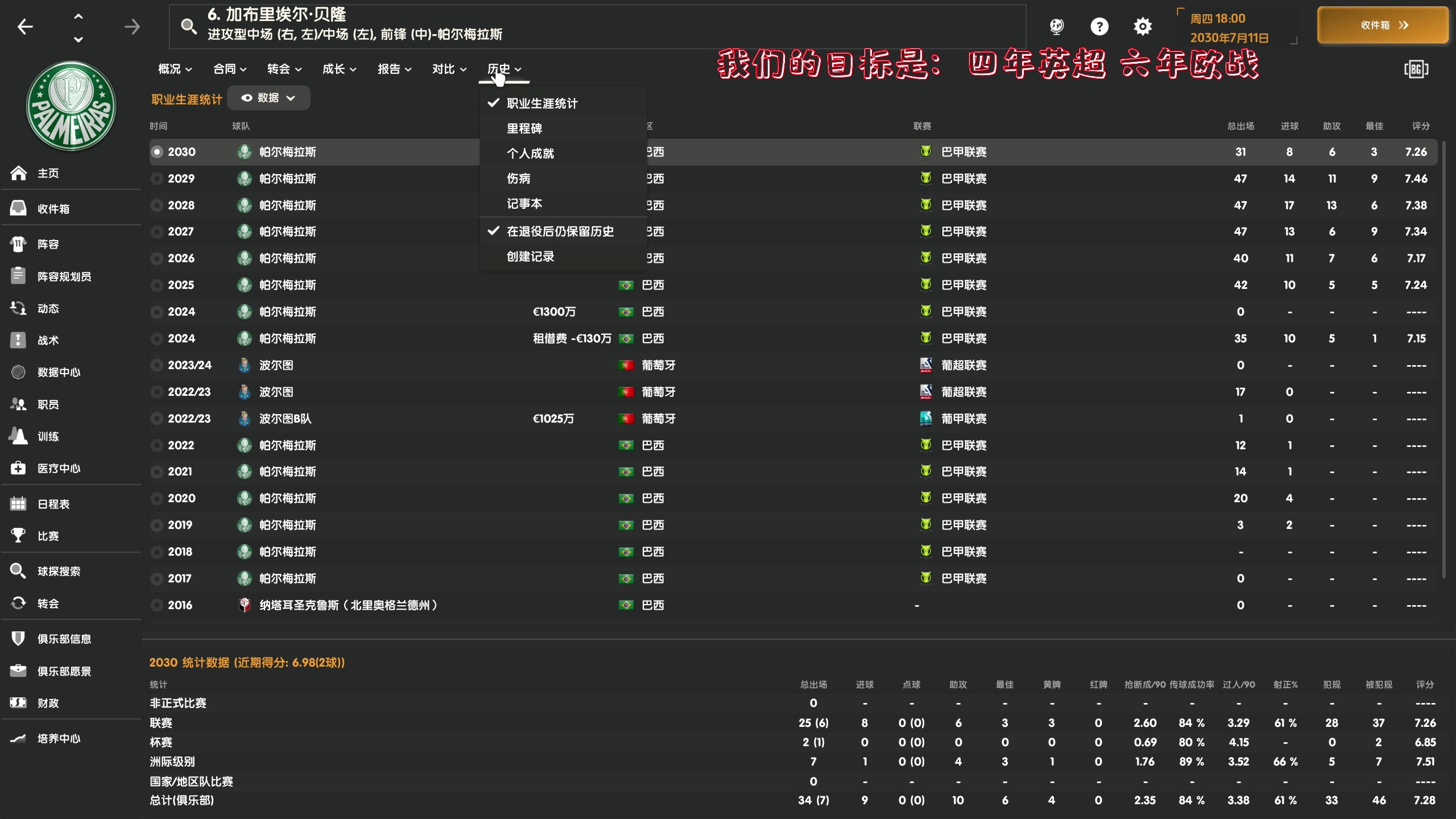 【2023-11-22 22点场】主播阿飞：阿飞）英超第二年 目标 欧冠
