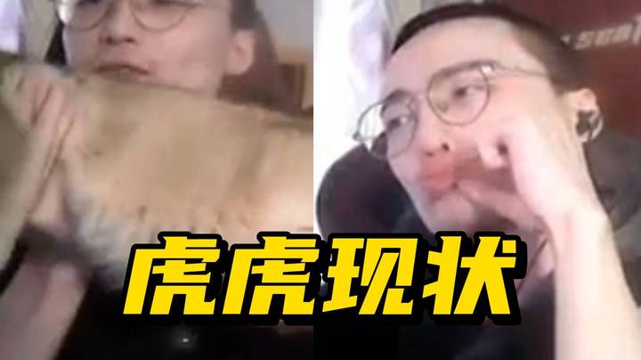 林老师谈为什么这么多人喜欢看自己，因为水友都是家人，把虎虎当儿子，虎虎已经胖成猪，抱都抱不动