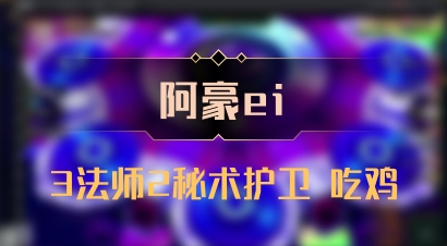 【阿豪ei】3法师2秘术护卫 吃鸡