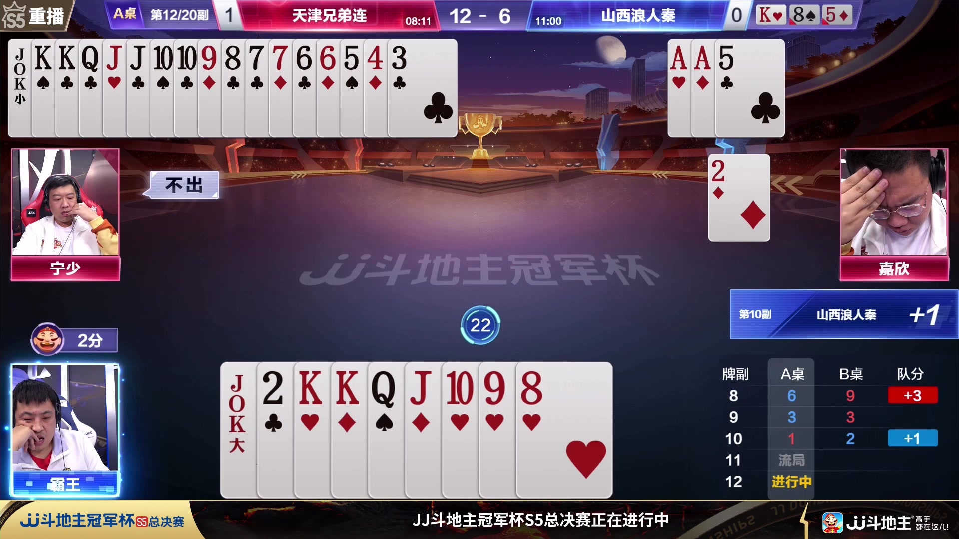 【2023-11-25 23点场】JJ斗地主官方：周日18点海南四海VS决战风云