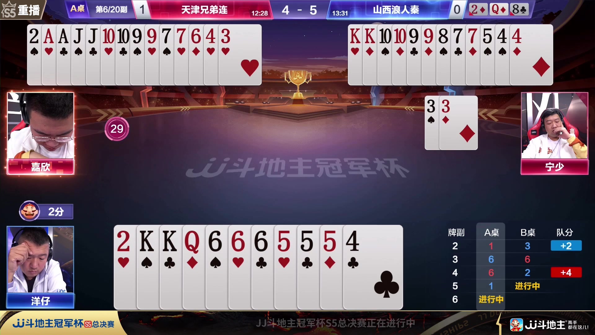 【2023-11-26 13点场】JJ斗地主官方：周日18点海南四海VS决战风云