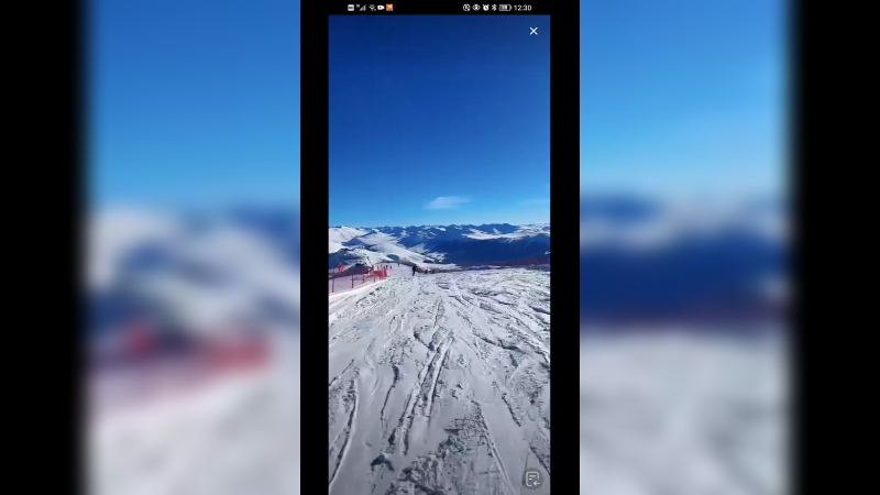 在新疆滑雪，人不多，心旷神怡
