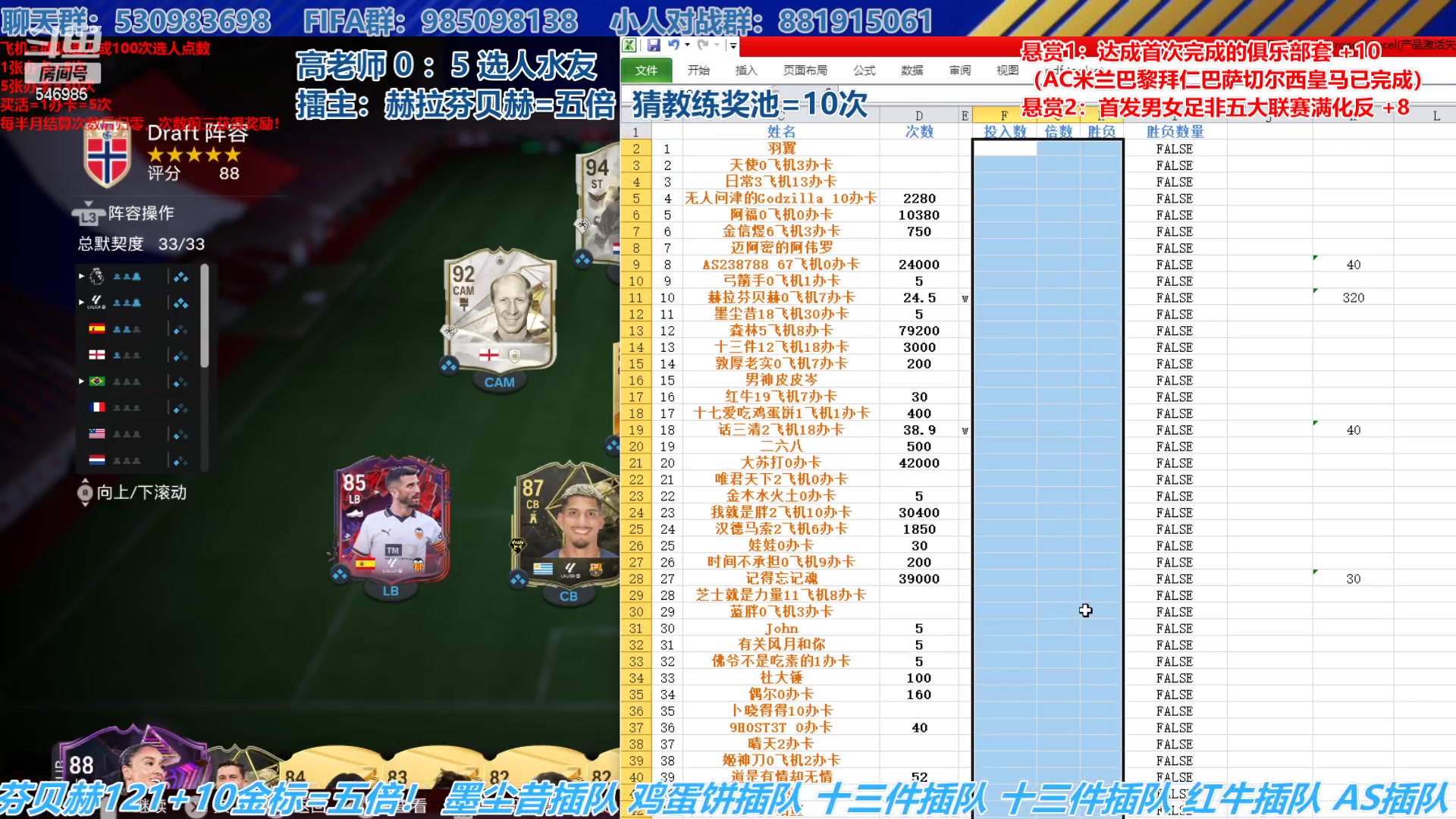 【2023-11-27 14点场】高老师爱足球：FC24征召选人，新一周必然有新卡池！