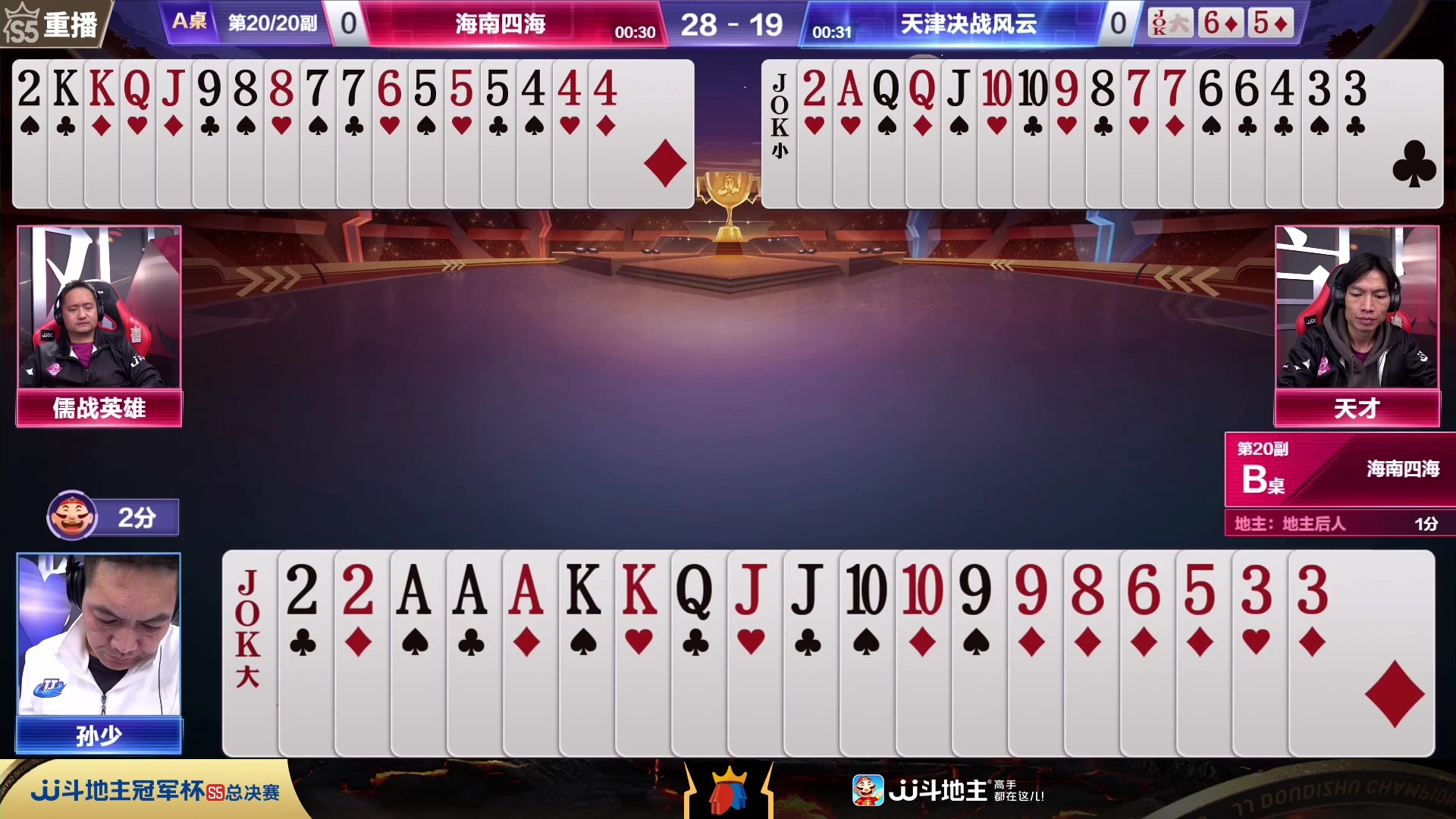 【2023-11-28 05点场】JJ斗地主官方：JJ斗地主冠军杯S5总决赛