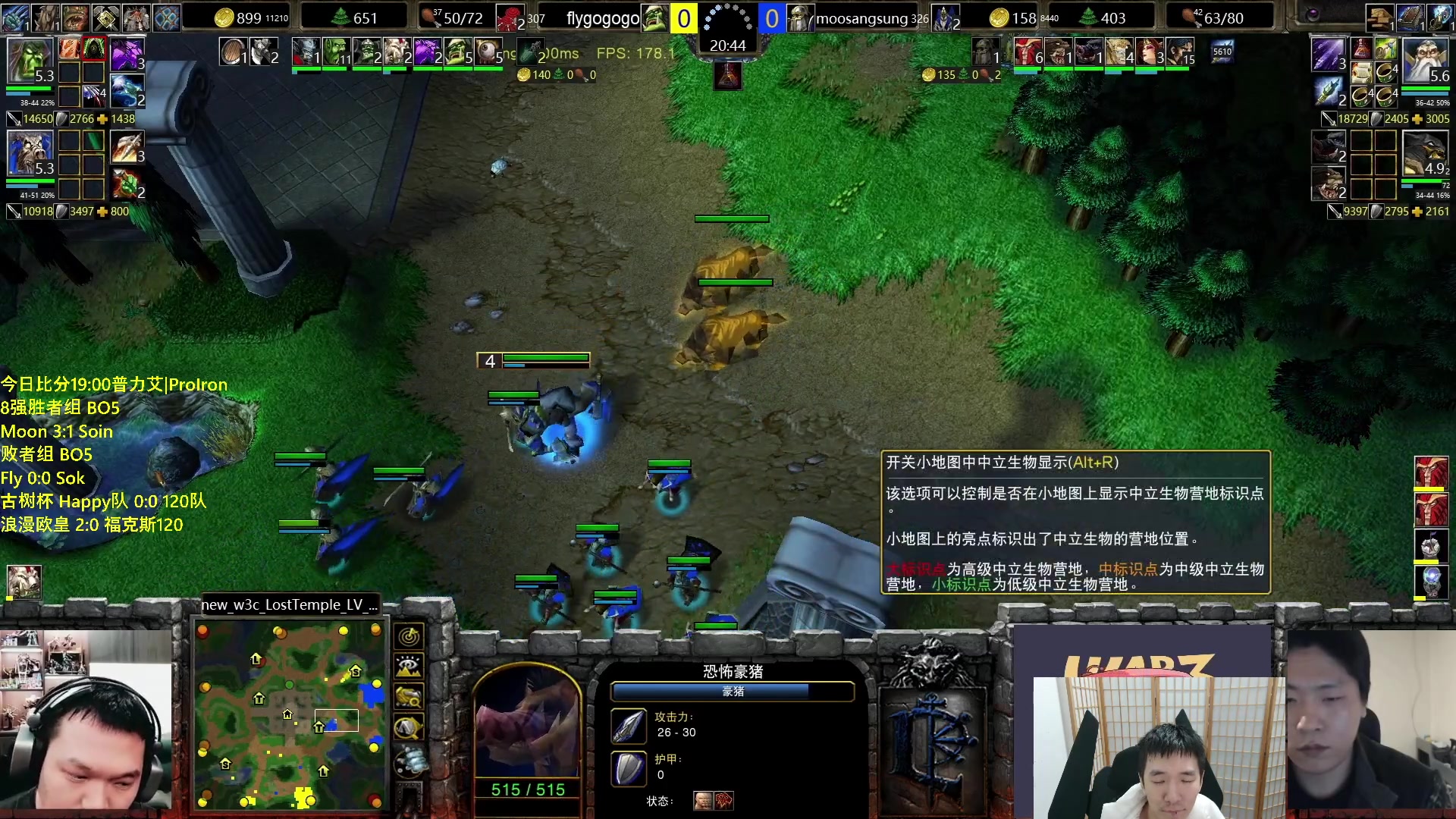 【2023-11-28 20点场】Infi小王：【直播】18:30开播TPL败者组古树杯