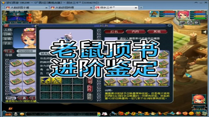 梦幻西游老鼠顶书进阶鉴定