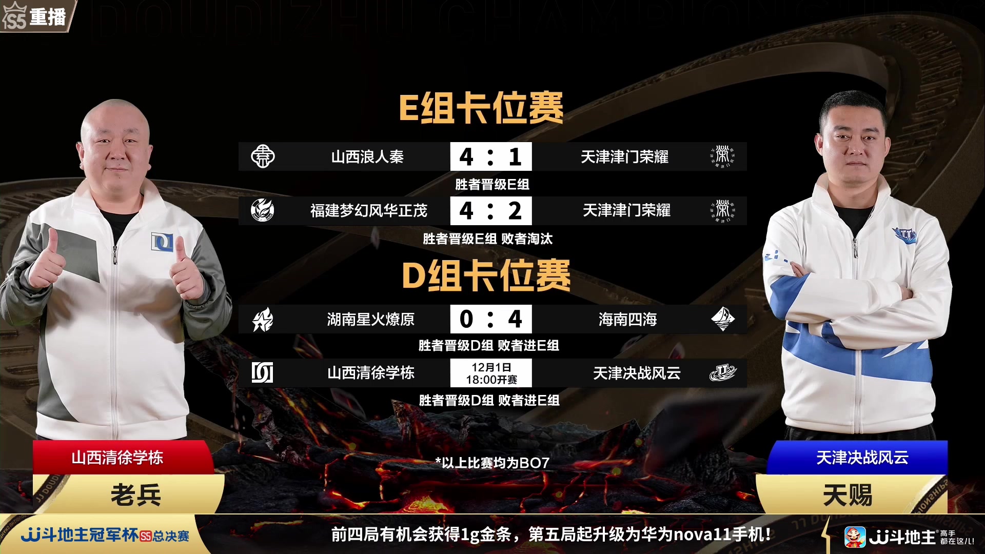 【2023-12-01 01点场】JJ斗地主官方：周五18点清徐学栋VS决战风云