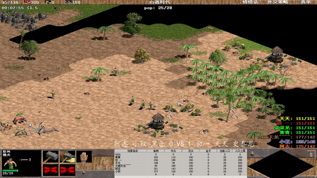 阿志 小权 黑色 3 VS 2 初一 天天 史泰龙