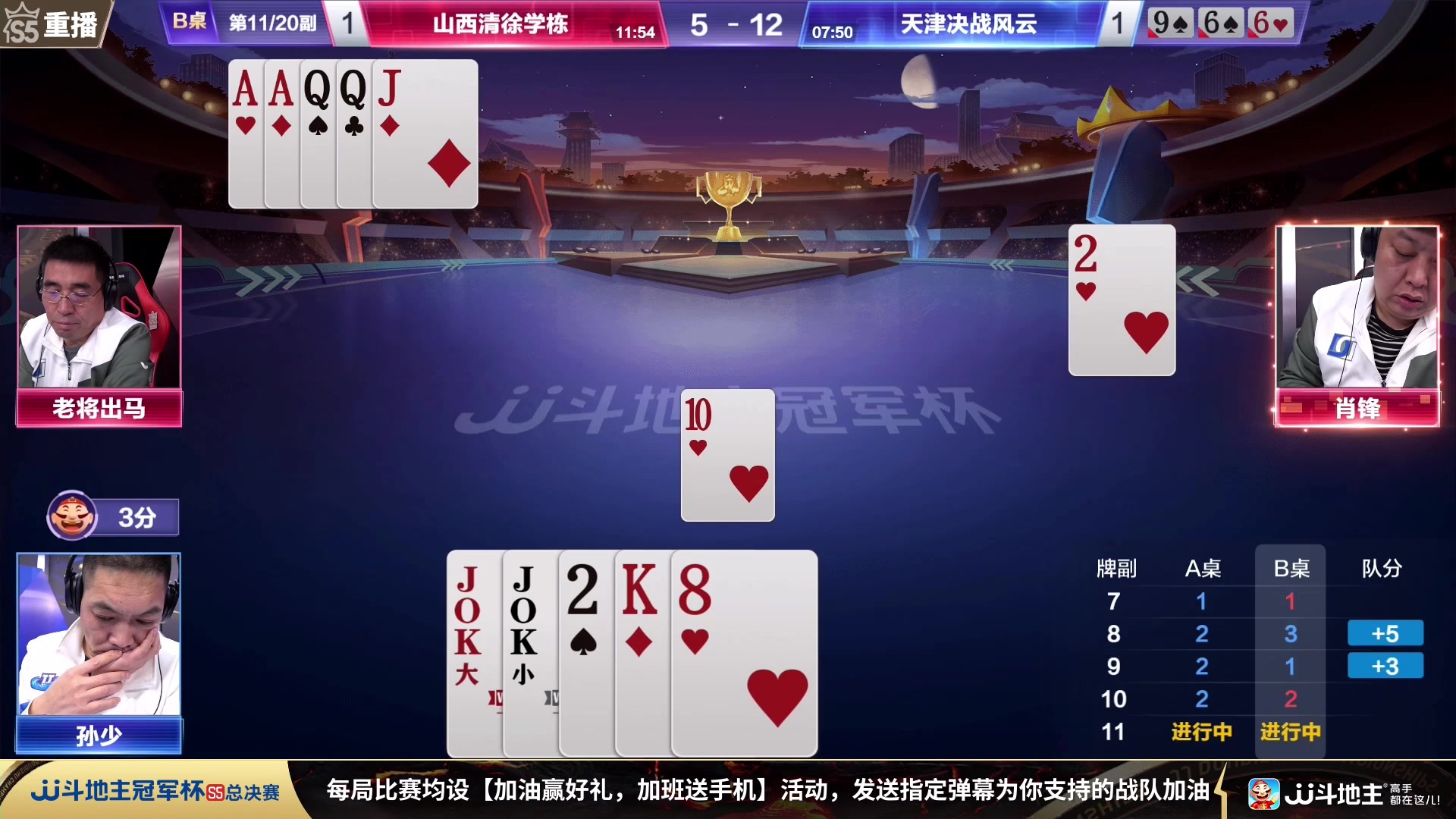 【2023-12-02 13点场】JJ斗地主官方：周日18点星火燎原VS福建梦幻