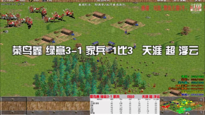 菜鸟鑫 绿意3-1 家兵  1比3   天涯 超 浮云