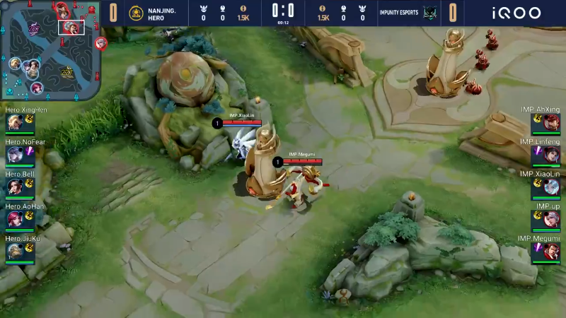 中国南京Hero久竞 VS 缅甸IMP第1局-世界冠军杯常规赛
