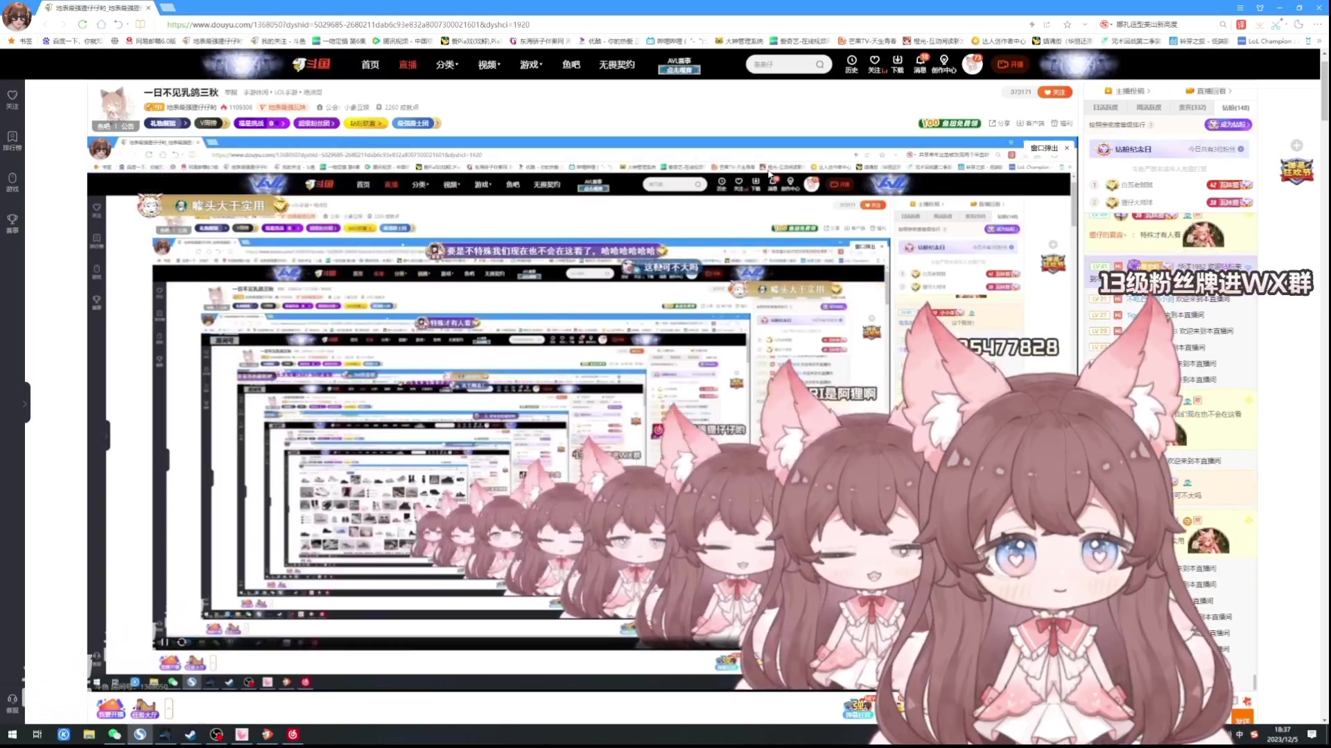 【2023-12-05 17点场】地表最强狸仔仔哟：一日不见乳鸽三秋