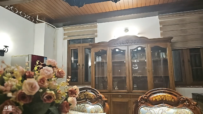我在斗鱼看火力堂主直播户外