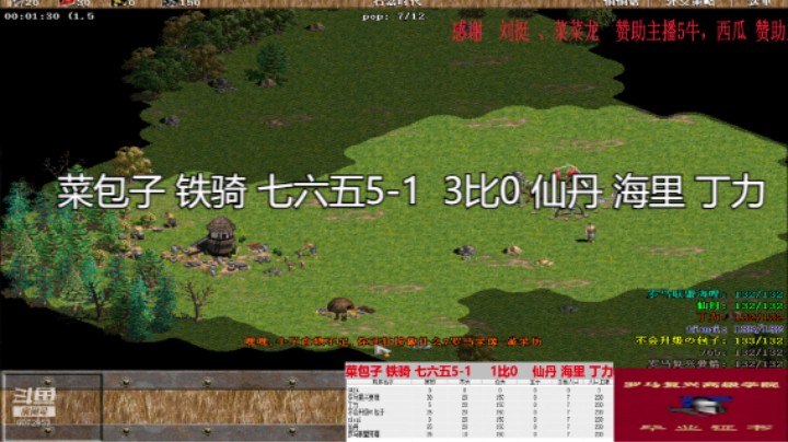 菜包子 铁骑 七六五5-1  3比0 仙丹 海里 丁力