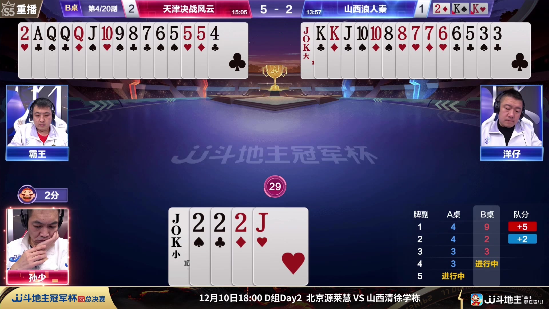 【2023-12-08 01点场】JJ斗地主官方：周六18点 好哥哥VS海南四海