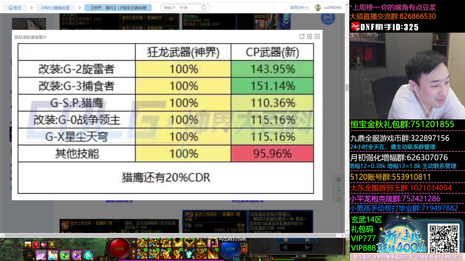 【2023-12-08 22点场】疯奶丶大硕：CP武器改版分析