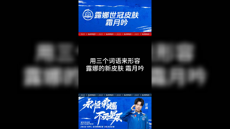 露娜的世冠新皮肤是真好看啊，配色我很喜欢。