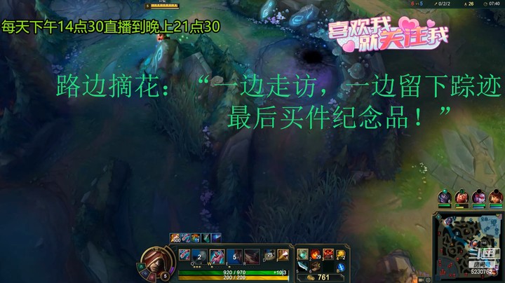 路边摘花