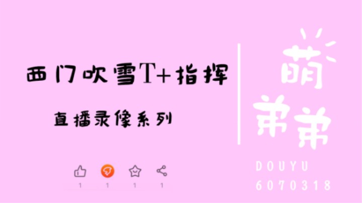 西门吹雪T+指挥
