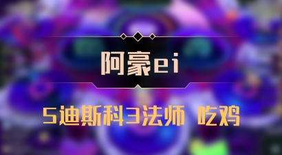 【阿豪ei】5迪斯科3法师 吃鸡