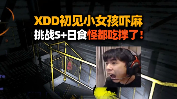XDD玩致命公司初见小女孩吓呆！八人队白给视角个个开胃 挑战S+日食30秒团灭给怪送自助？