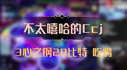 【不太嘻哈的Ccj】3心之钢28比特 吃鸡