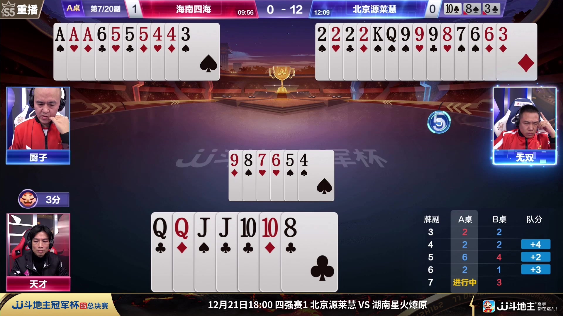 【2023-12-17 16点场】JJ斗地主官方：12月21日源莱慧VS星火燎原