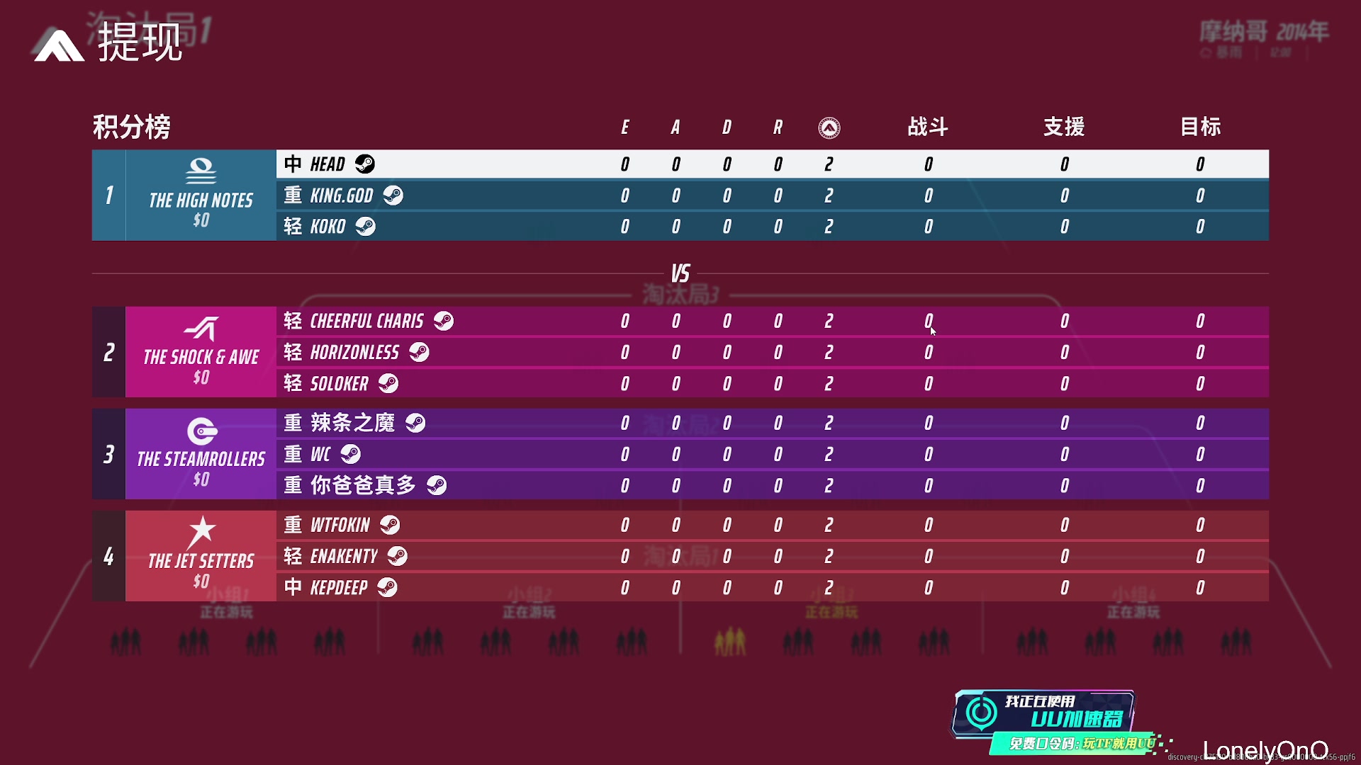 【2023-12-18 20点场】LonelyOnO：THE FINALS 冲冲冲！
