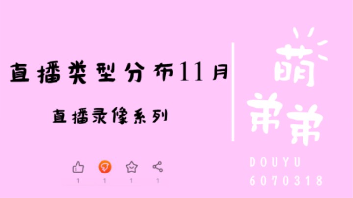 直播类型分布11月