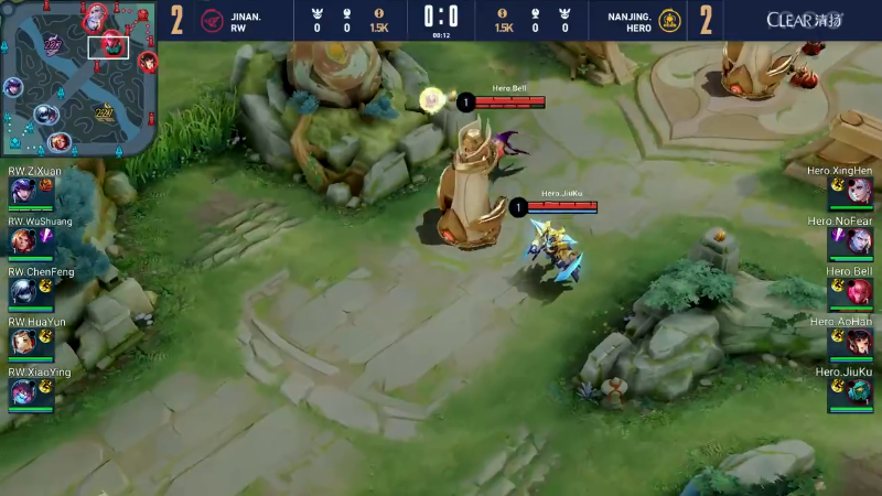 中国济南RW侠 VS 中国南京Hero久竞第5局-世界冠军杯常规赛