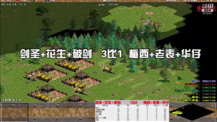 剑圣 花生 破剑   3比1  梅西 老表 华仔