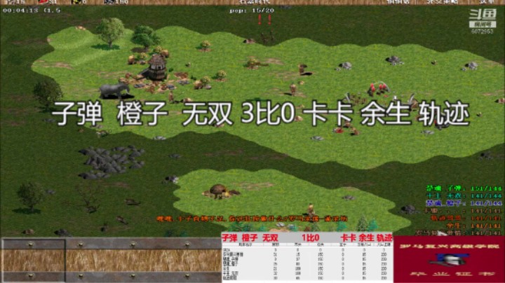 子弹  橙子  无双 3比0 卡卡 余生 轨迹