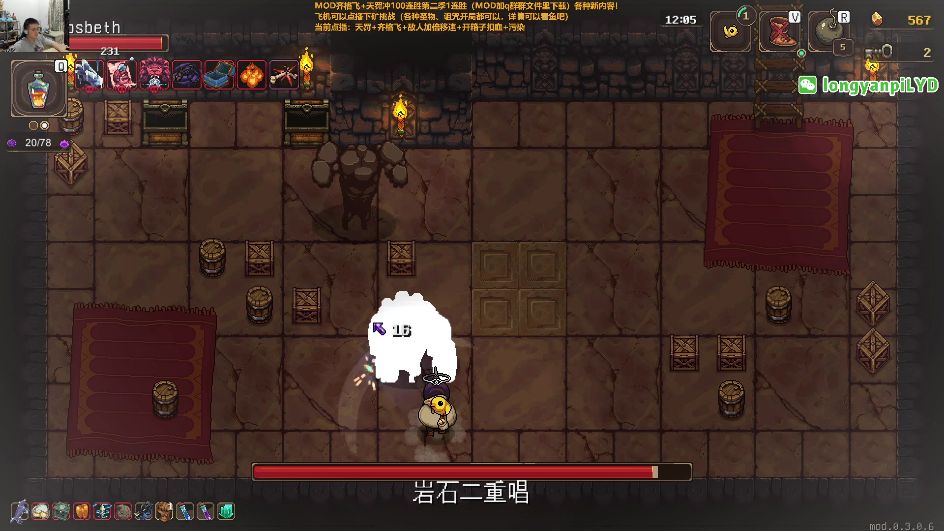 【2023-12-24 23点场】龙眼皮Lyd：下矿究极更新！31个新圣物！《矿坑之下》