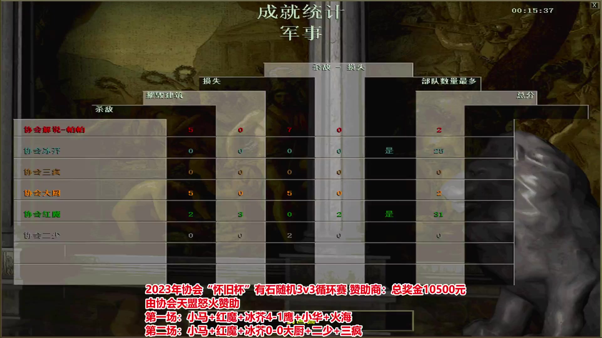 【2023-12-26 21点场】罗马协会：罗马复兴巅峰对决