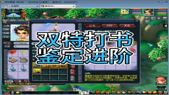 梦幻西游双特打书鉴定进阶