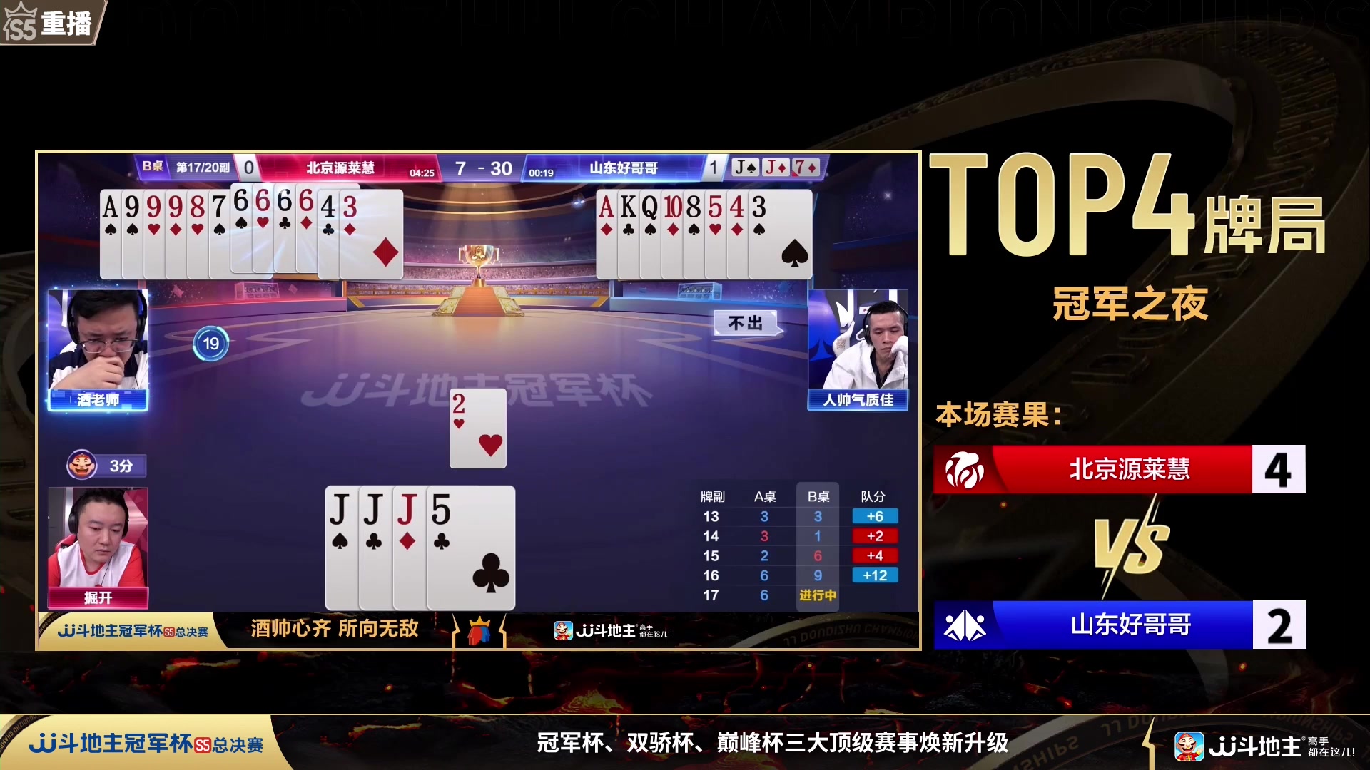 【2023-12-31 07点场】JJ斗地主官方：周日19点 玄冥二老VS晖腾