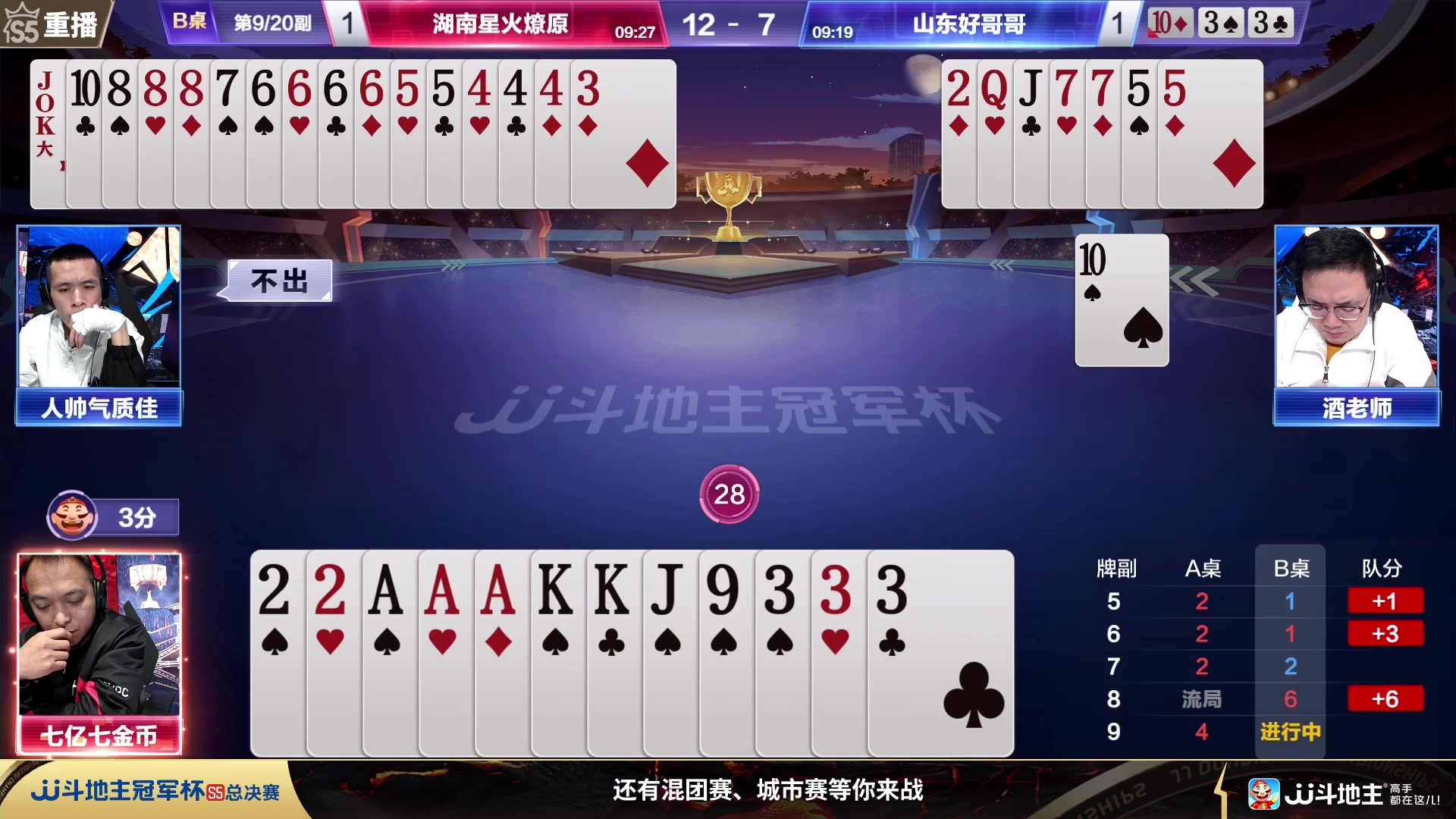 【2024-01-01 07点场】JJ斗地主官方：周一19点 晖腾VS火光石射