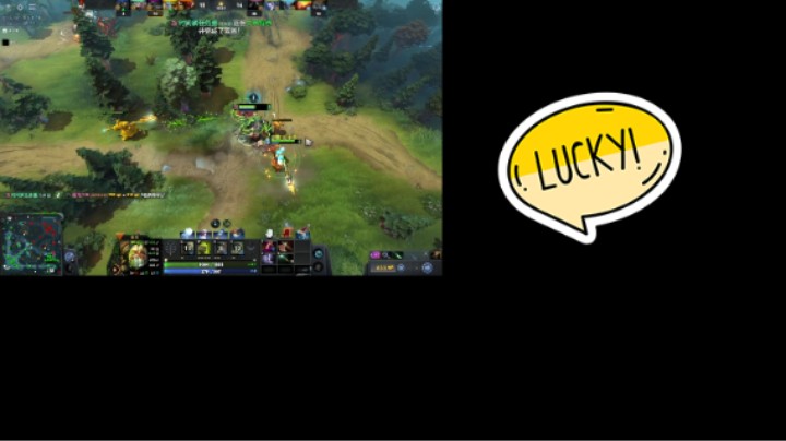 美滋滋DOTA2三号位屠夫帕吉对线杀崩对面火女莉娜与干扰者萨尔，后来被扳回来一点，最后波澜不惊的胜利