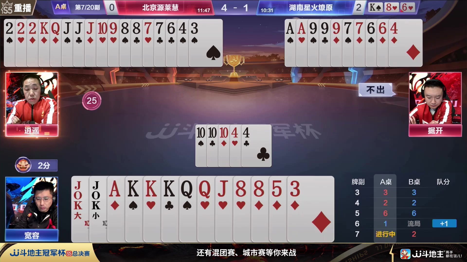 【2024-01-03 09点场】JJ斗地主官方：周三19点一炫到底VS南城老表