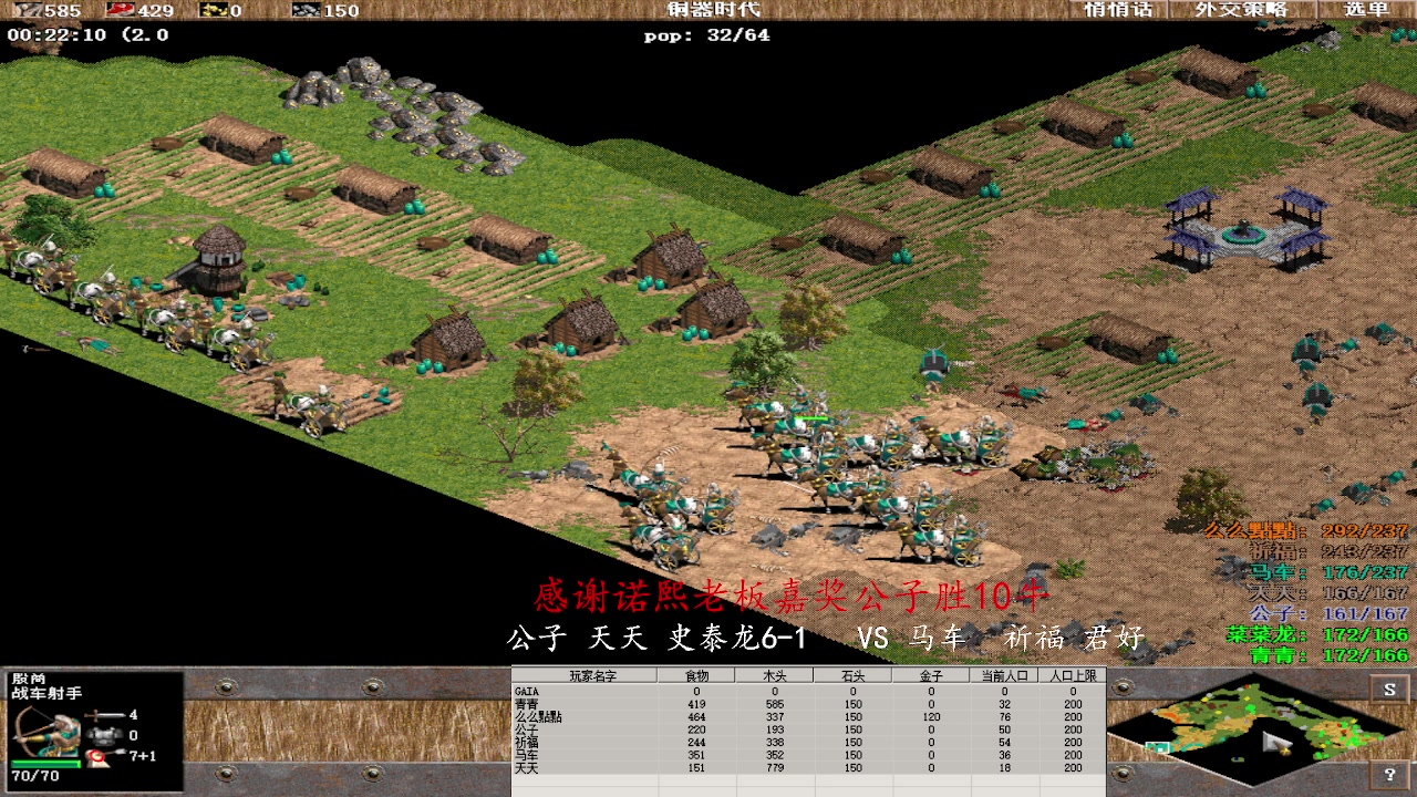 公子 天天 史泰龙6-1  0 VS 3 马车  祈福 君好