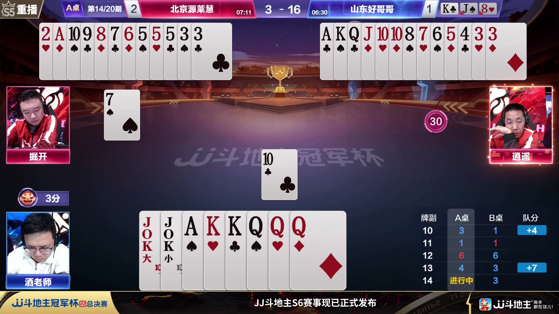 【2024-01-03 03点场】JJ斗地主官方：周三19点一炫到底VS南城老表