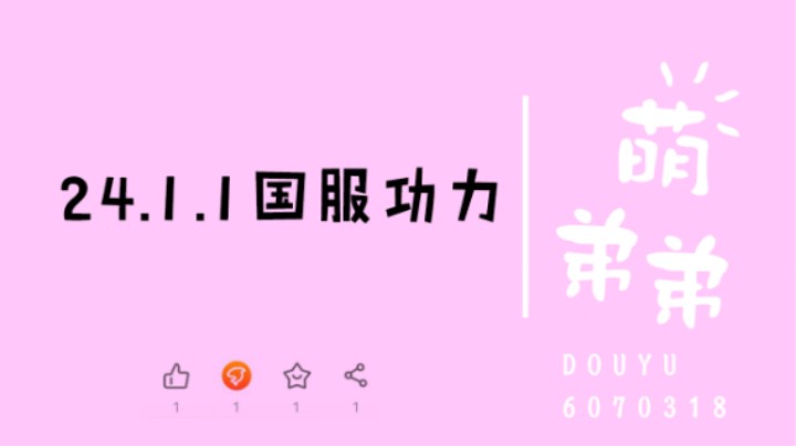 24.1.1国服功力