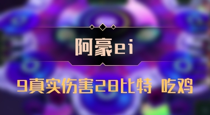 【阿豪ei】9真实伤害28比特 吃鸡