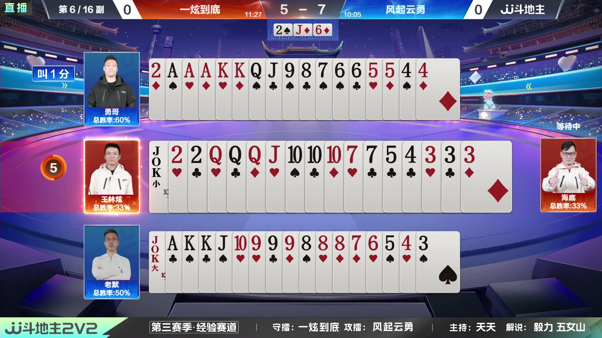 【2024-01-05 18点场】JJ斗地主官方：JJ斗地主2V2第三赛季经验赛道