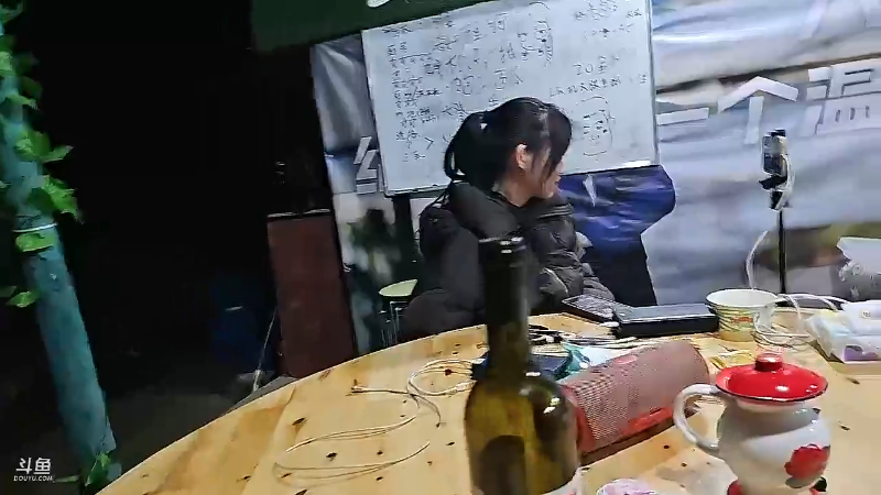 我在斗鱼看火力堂主直播户外