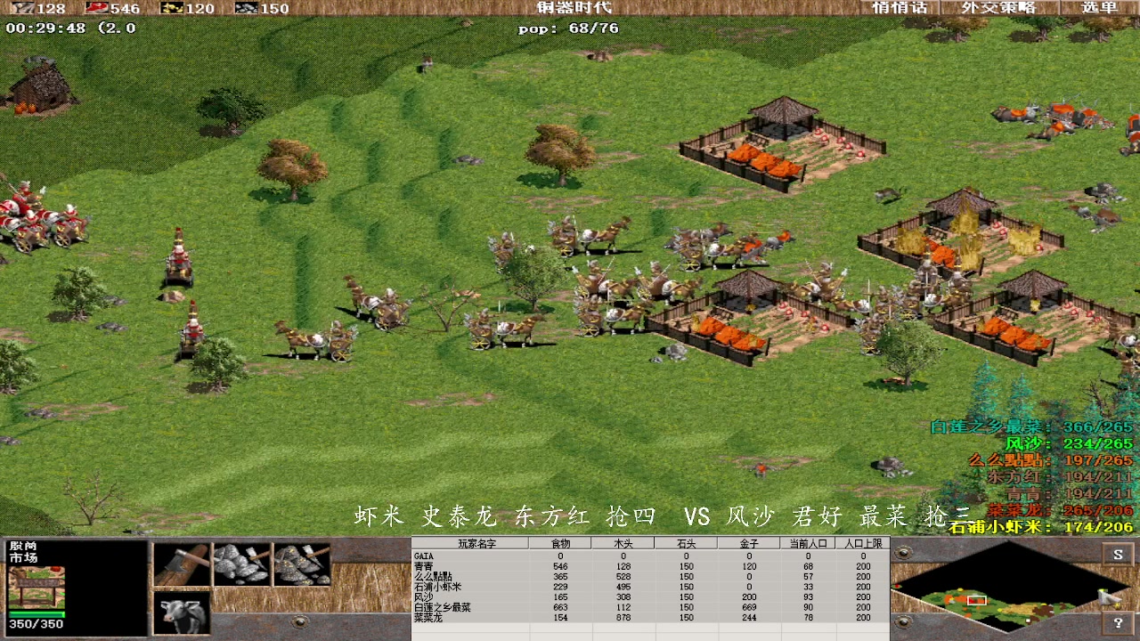 虾米 史泰龙 东方红 抢四 0 VS 3 风沙 君好 最菜 抢三