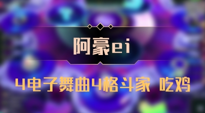 【阿豪ei】4电子舞曲4格斗家 吃鸡