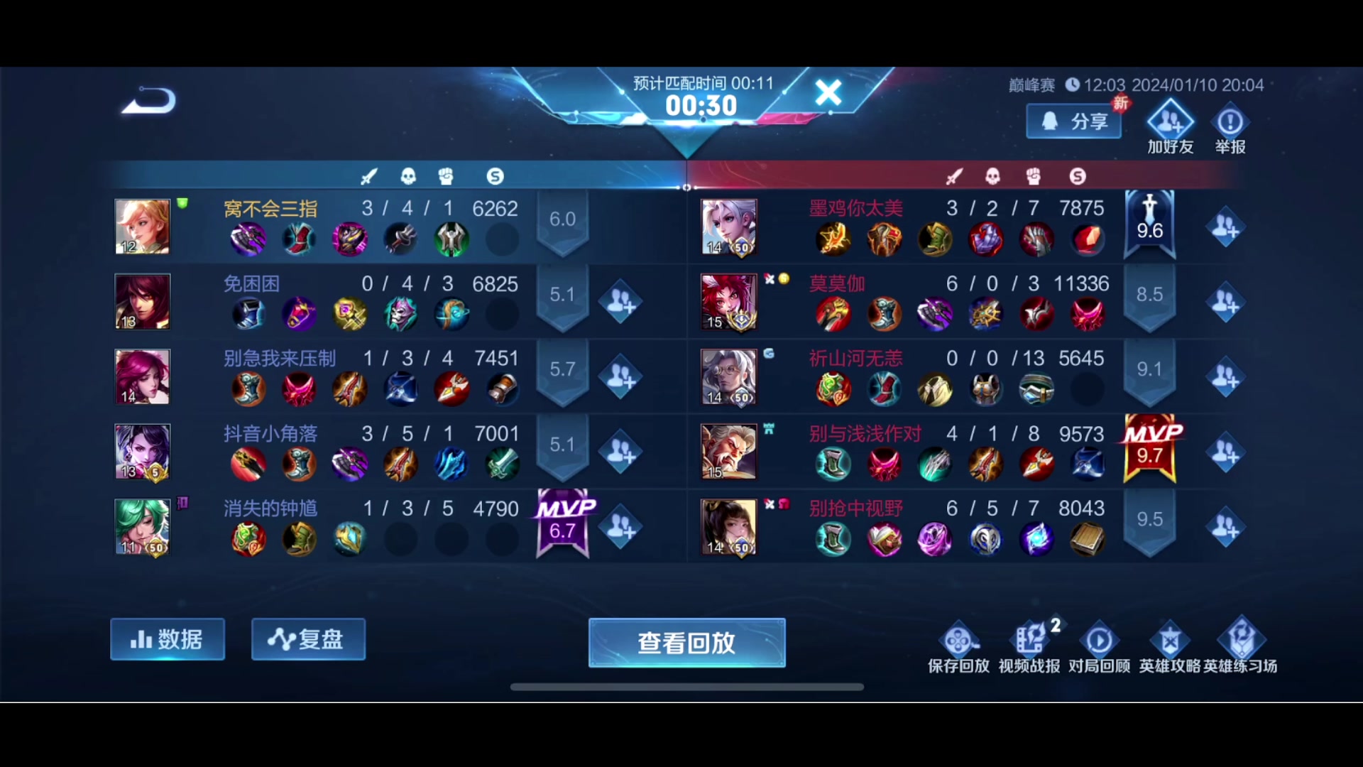 【2024-01-10 19点场】鹿小鸣l：大号第一冲刺 小号第二