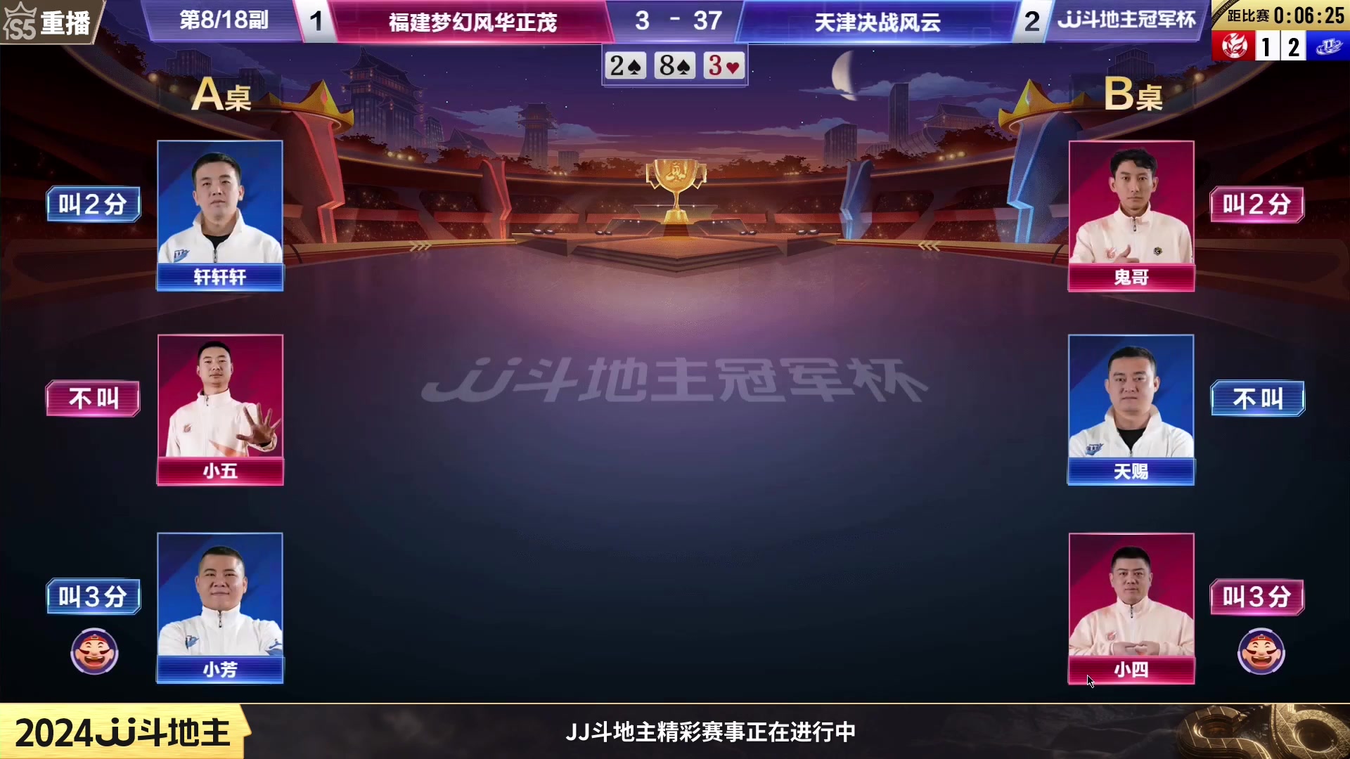 【2024-01-11 04点场】JJ斗地主官方：周四19点小狼独家VS陈峭博硕