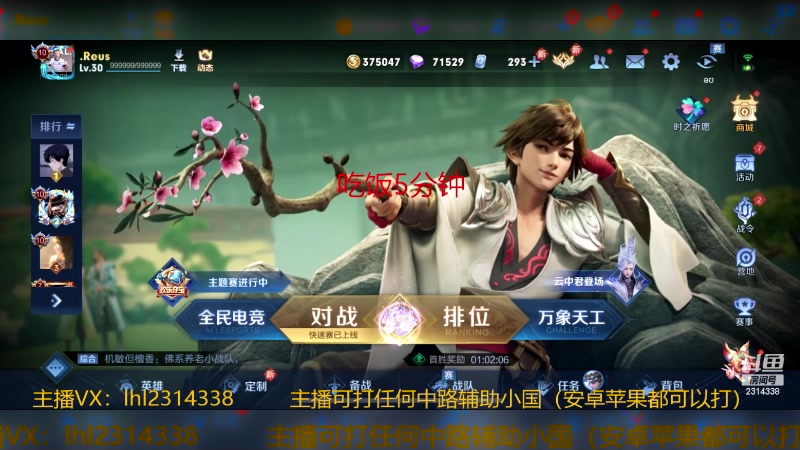 【2024-01-12 17点场】国服老狐狸：国服妲己：进来学技术了